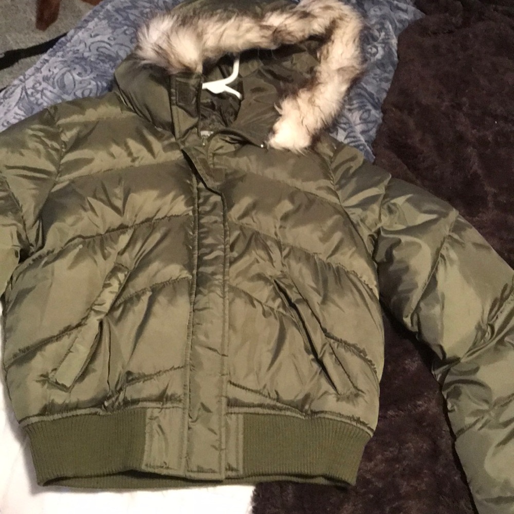 Army green forever 21 snow jacket.